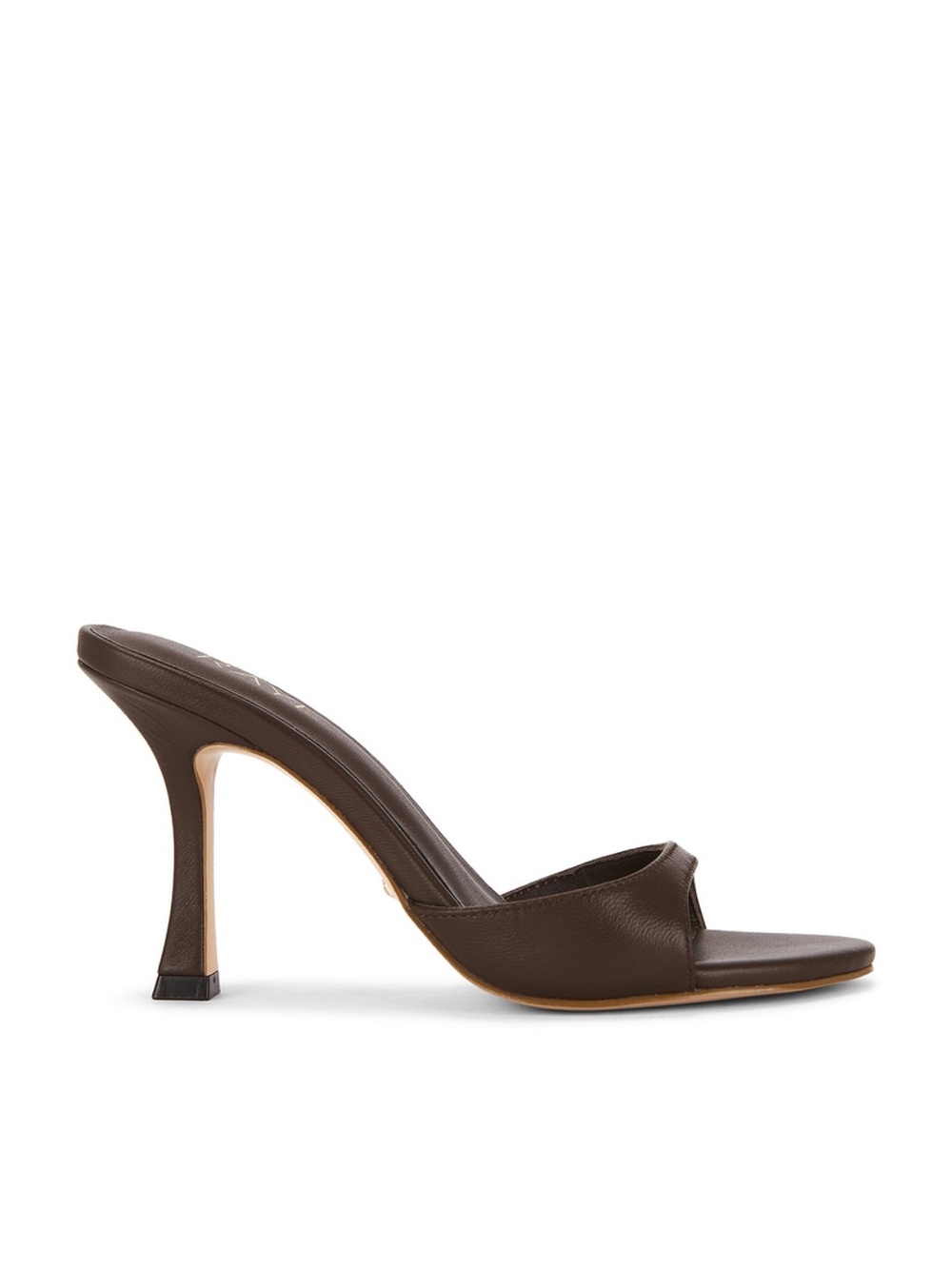 REVOLVE Brown Sculpted High Heel Mule